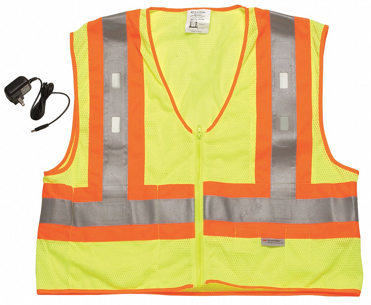 LED Flashing Safety Vest Grainger