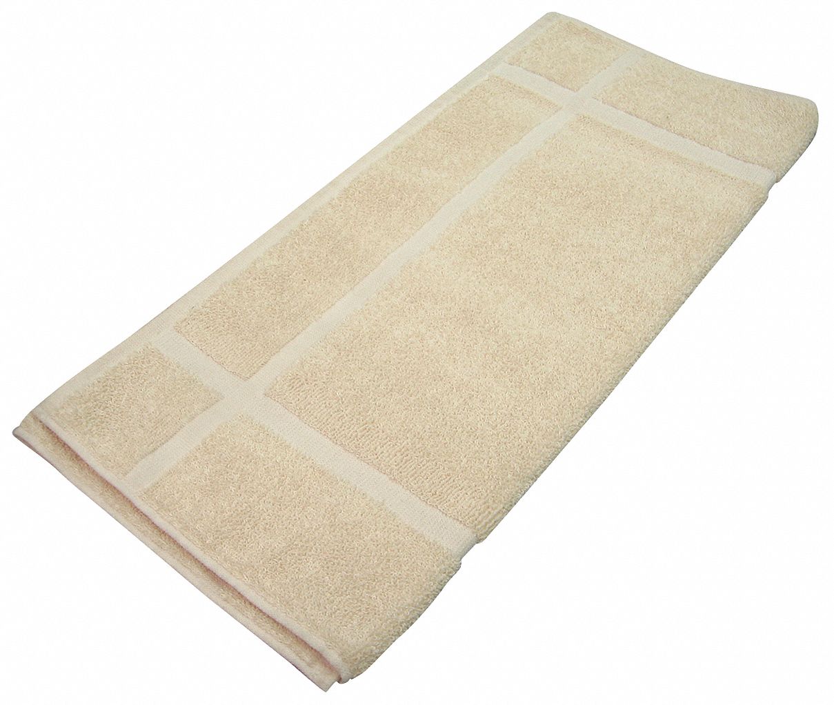 R & R TEXTILE Bath Mat Beige, 21 in Wd, 34 in Lg, 12 PK 5NWP9X04500