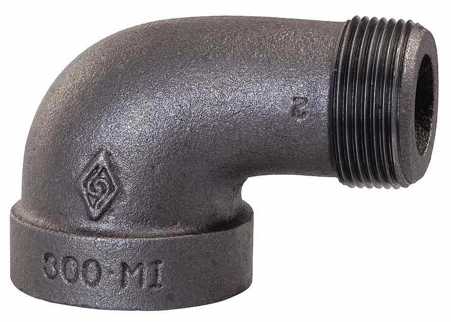 GRAINGER APPROVED Street Elbow, 90 Degrees, MNPT x FNPT, 21/2 in Pipe