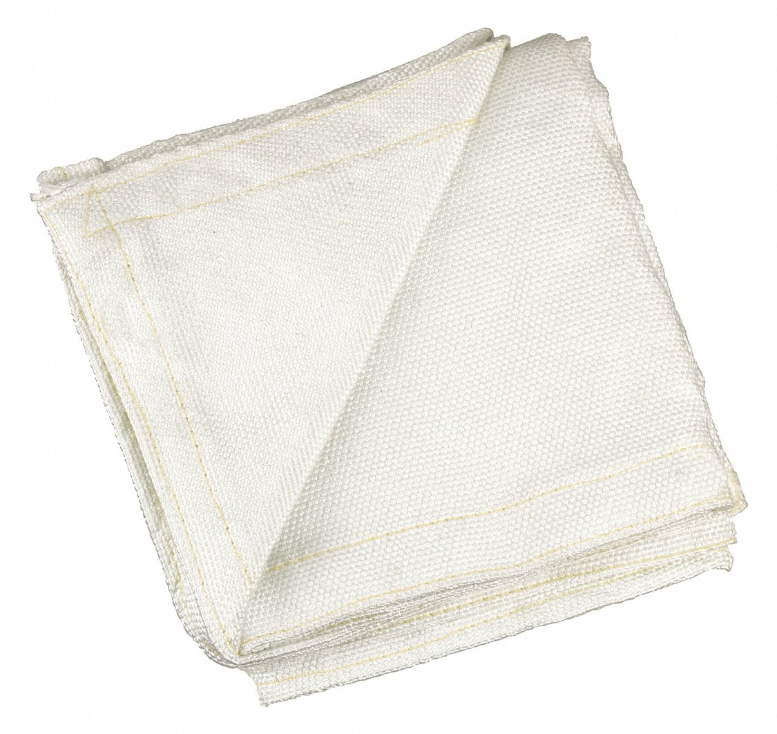 HI TEMP, Uncoated Fiberglass, 5 1/8 ft Wd, Welding Blanket Roll 5PGU8