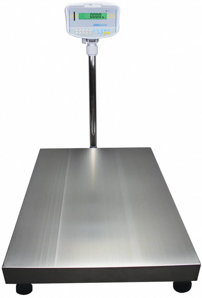ADAM EQUIPMENT Floor Scale, Package Weighing, Digital Scale Display