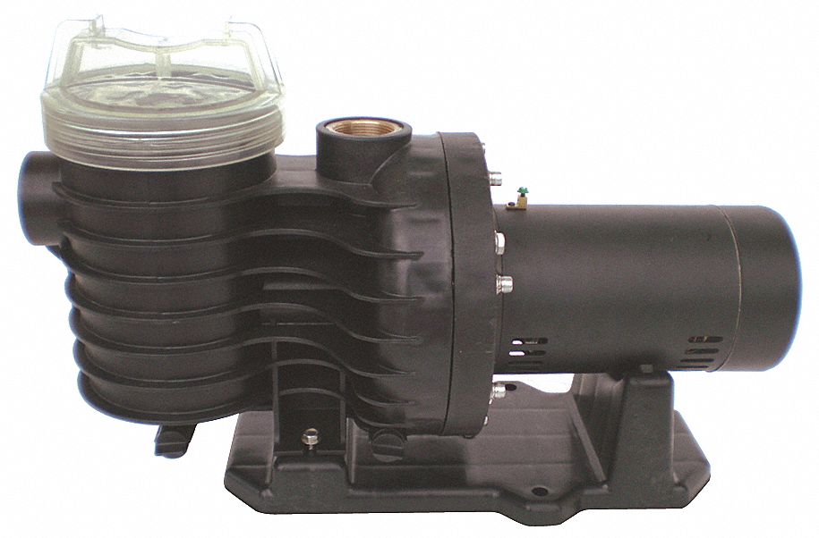 DAYTON 1 hp HP InGround Swimming Pool Pump, Capacitor Start, 18.8/9.5