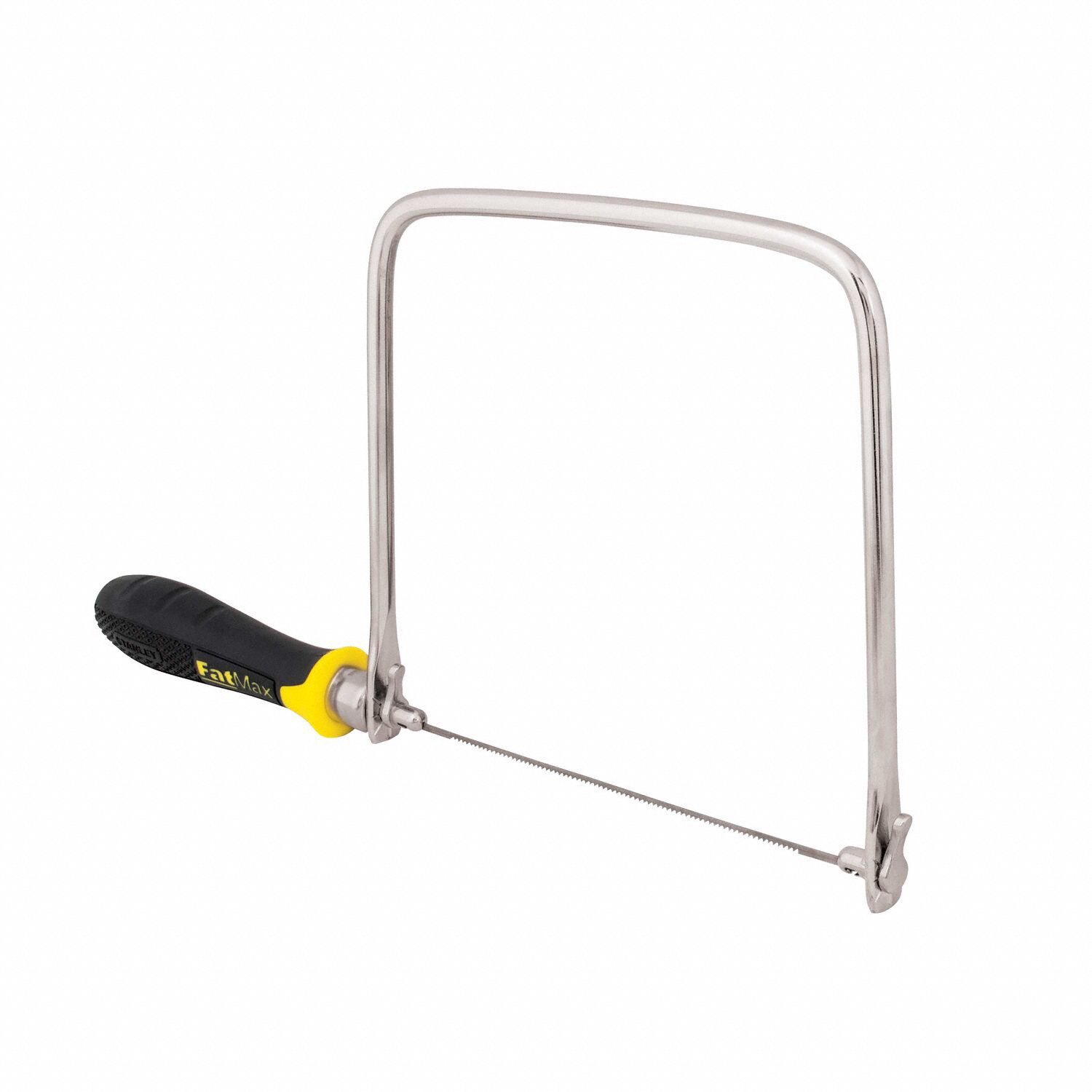 STANLEY Coping Saw, 13 1/4 in Overall Length, Blade Length 6 1/2 in, Steel 5R77015106 Grainger