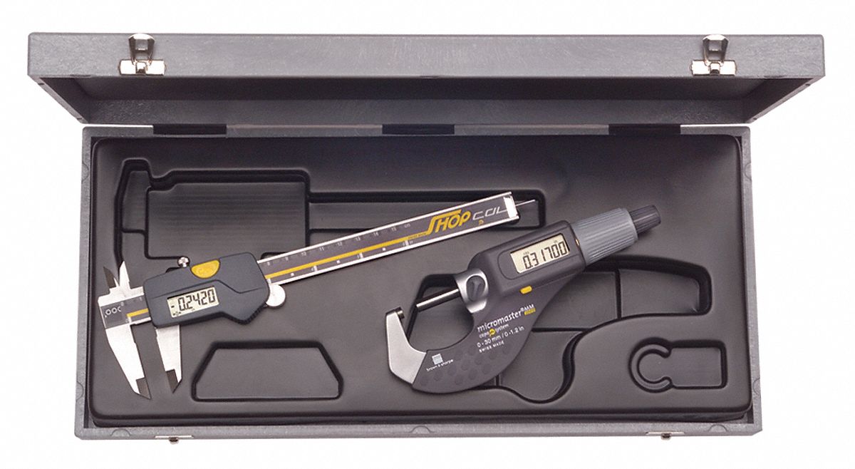 Precision Measuring Tool Kit, 2pc, Number of Pieces 2 Grainger