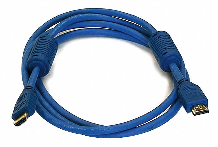 MONOPRICE HDMI Cable 6 ft Lg, Blue, High Speed, AudioVisual Equipment