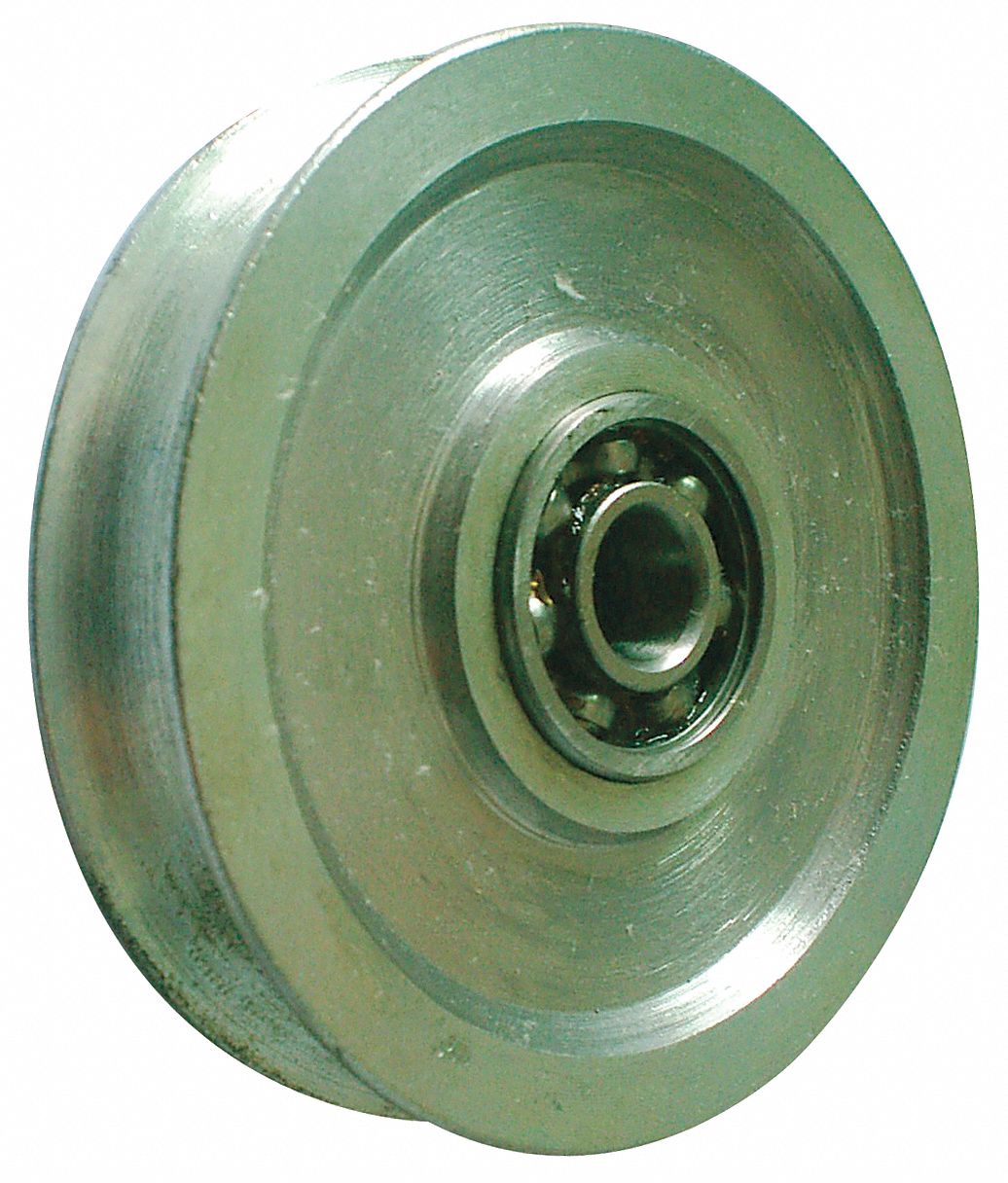 GRAINGER APPROVED Sheave, Ball Bearing, Designed For Wire Rope, 9/32 in