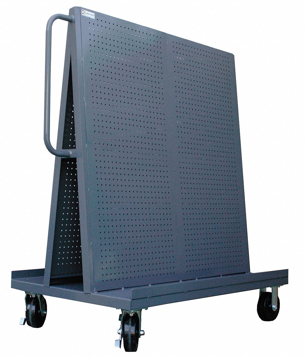 GRAINGER APPROVED Steel AFrame Pegboard Truck, 1,200 lb Load Capacity
