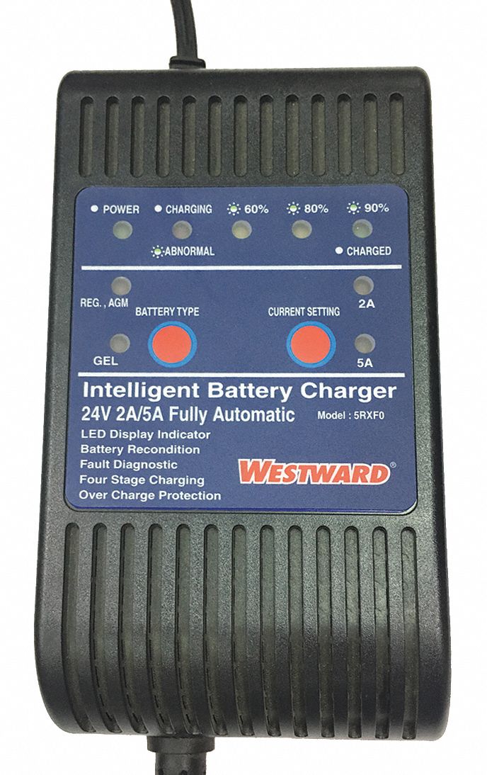 WESTWARD, Charging, Auto, Battery Charger 5RXF05RXF0 Grainger