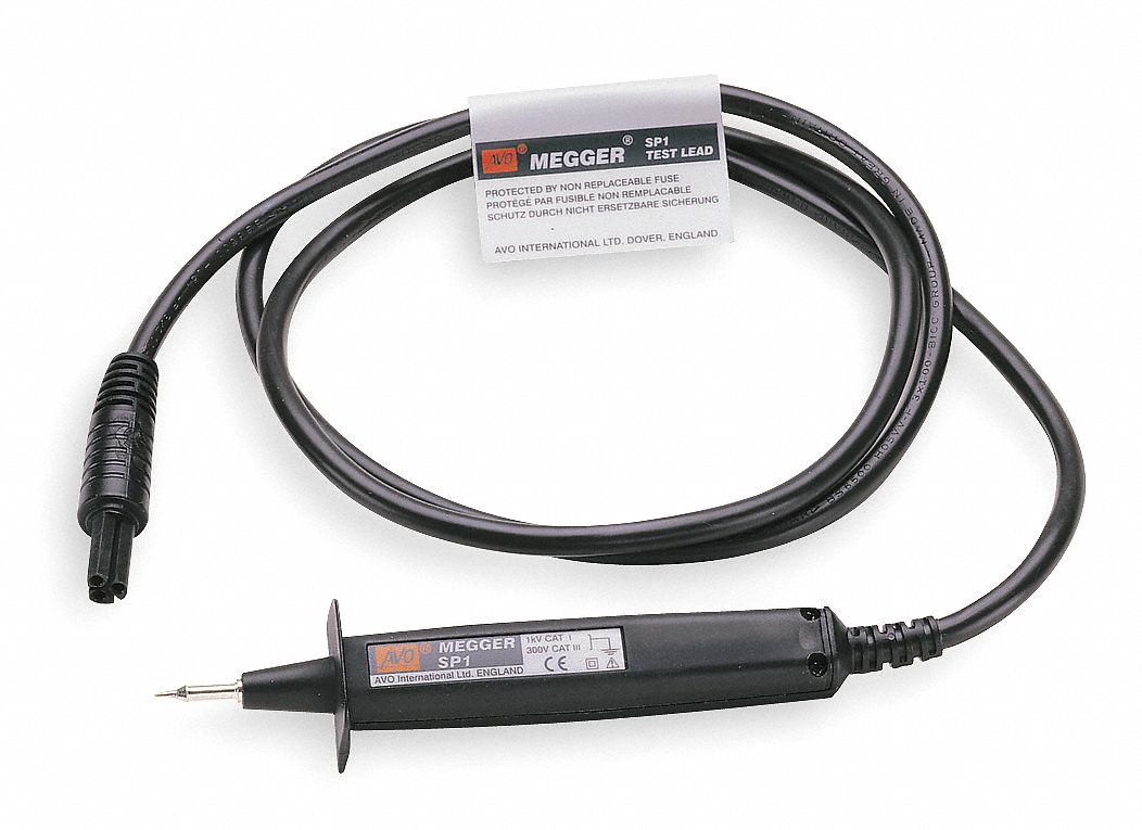 MEGGER, (1) Lead with Switch, BM400/2/BM80/2, Switched Test Probe 5TF27EV6220606 Grainger