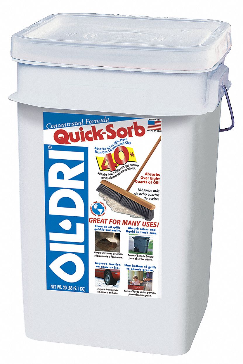 OILDRI Universal Granular Clay Loose Absorbent, Absorbs 2.5 gal., 20