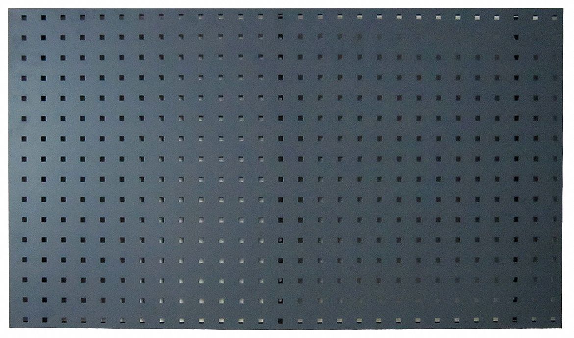 GRAINGER APPROVED Steel Pegboard Panel with 400 lb Load Capacity, 42 1/2 inH x 24 inW, Gray, 2