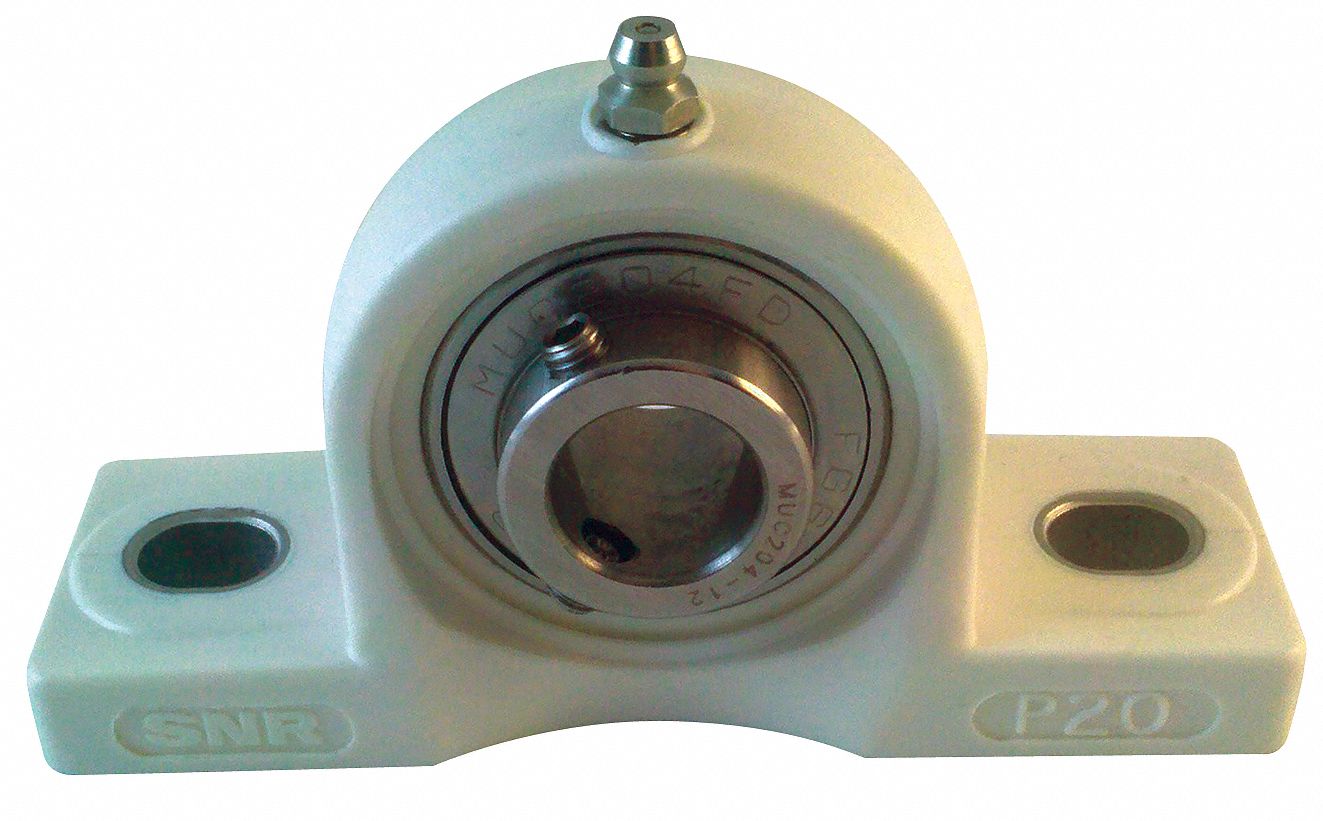 NTN Pillow Block Bearing, Number of Bolts 2, Ball Bearing Type, 20 mm