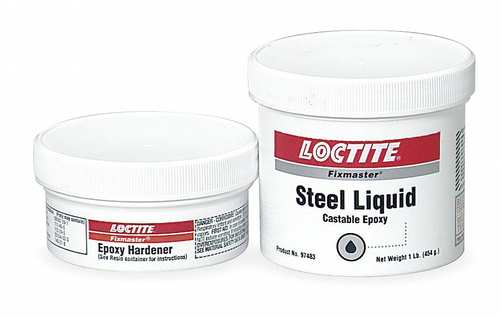 LOCTITE 1 lb Steel Liquid with Temp. Range of Up to 225°F, Gray - 5TT82