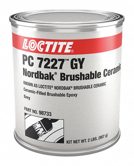 LOCTITE Ceramic Epoxy with Temp. Range of Up to 200°F, Gray 5TT84