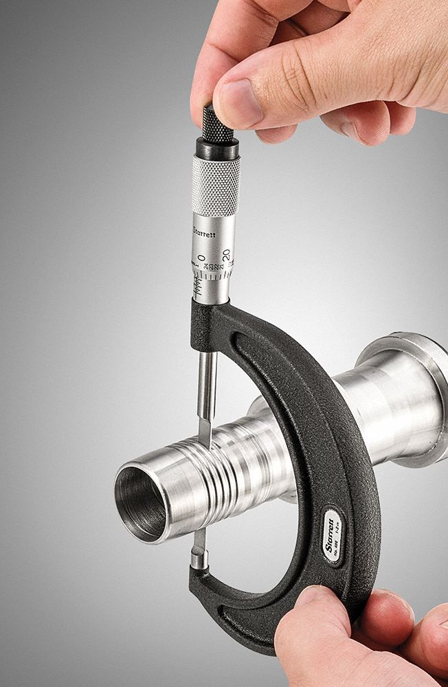 STARRETT Digital Blade Micrometer Mechanical, 1 in to 2 in Range