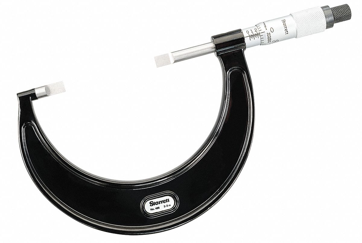 STARRETT Digital Blade Micrometer, Operation Type Mechanical, Range 2