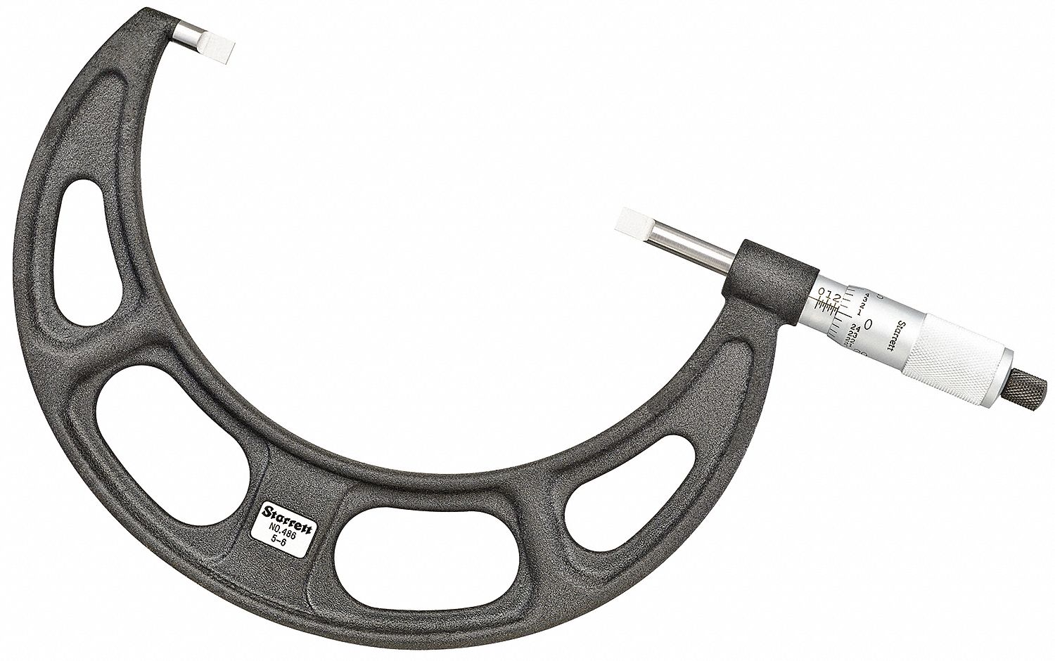 STARRETT Digital Blade Micrometer, Operation Type Mechanical, Range 5