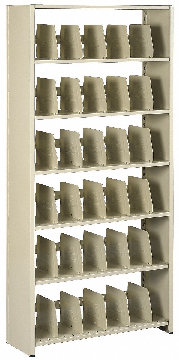 TENNSCO, Starter, 6 Shelves, Open File Shelving 5UFA61276PC Grainger