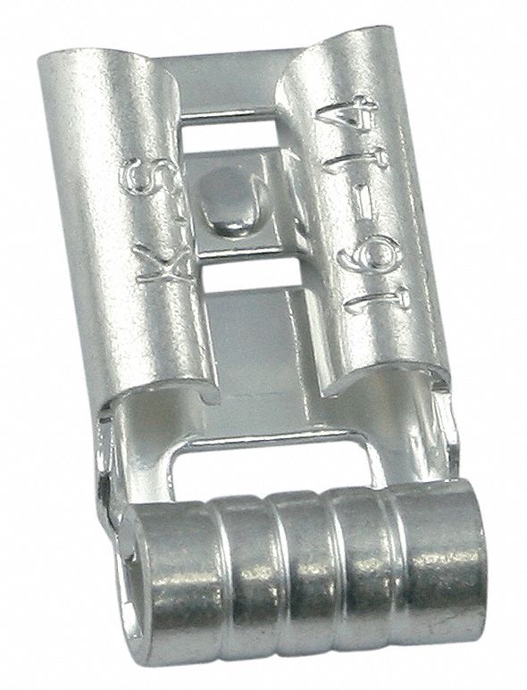 POWER FIRST Female Flag Disconnect Bare, 16 AWG 14 AWG Wire Size