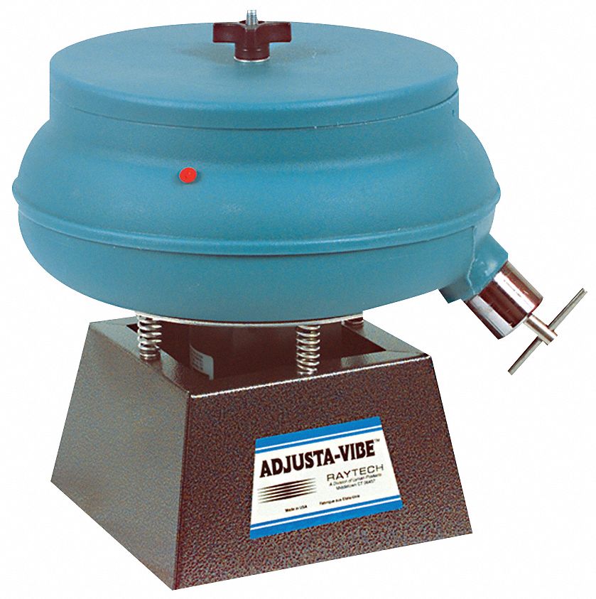 RAYTECH Vibratory Tumbler, With Drain and Discharge Port, 0.22 cu ft