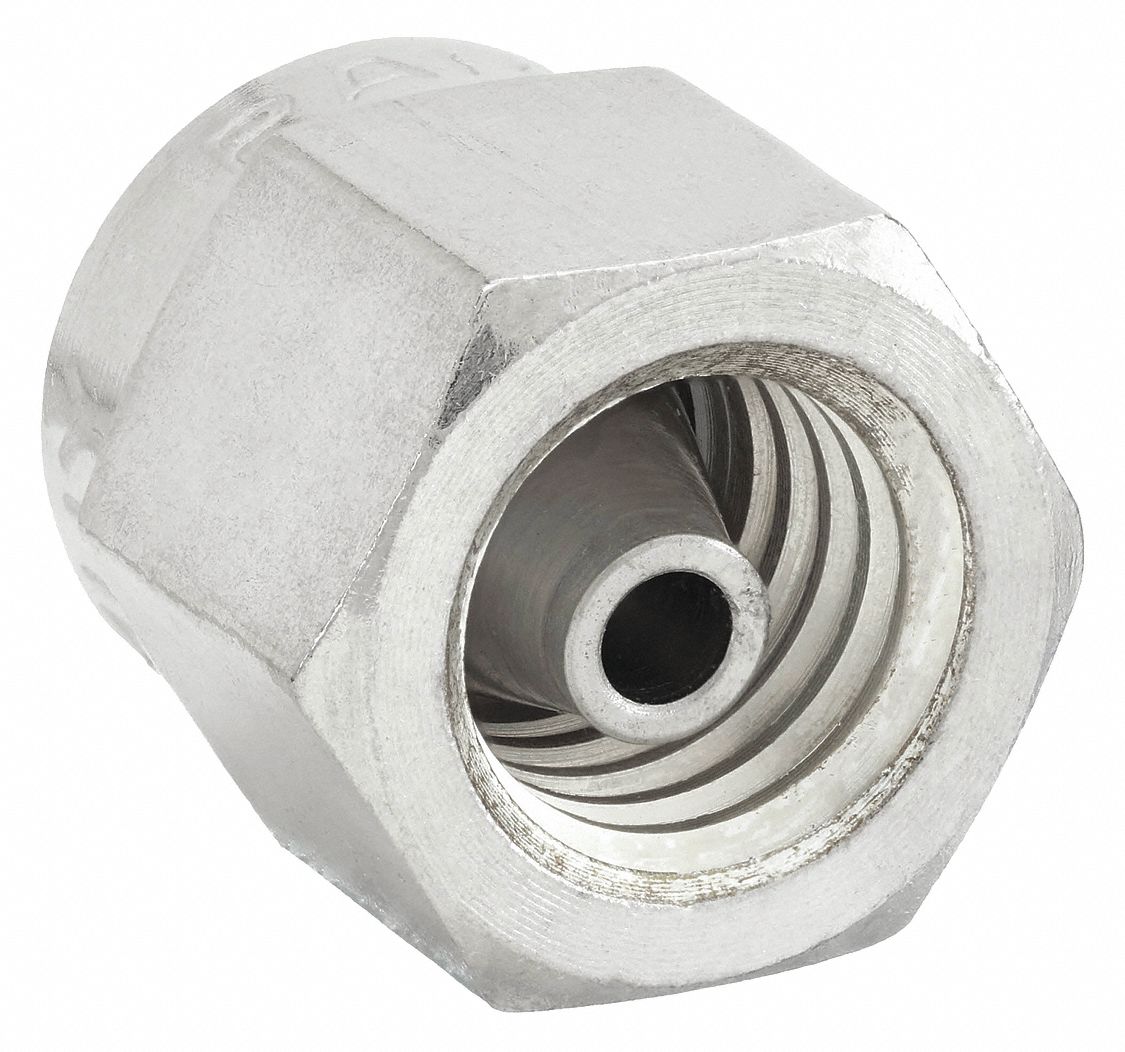 Parker Plug, 1/8" Tube Size, 5/16" Pipe Size Pipe Fitting, Metal, 7/