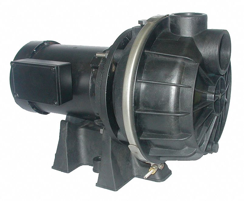 DAYTON Centrifugal Pump 1/2 hp HP Pumps, 208 to 240/480V AC, 2 in