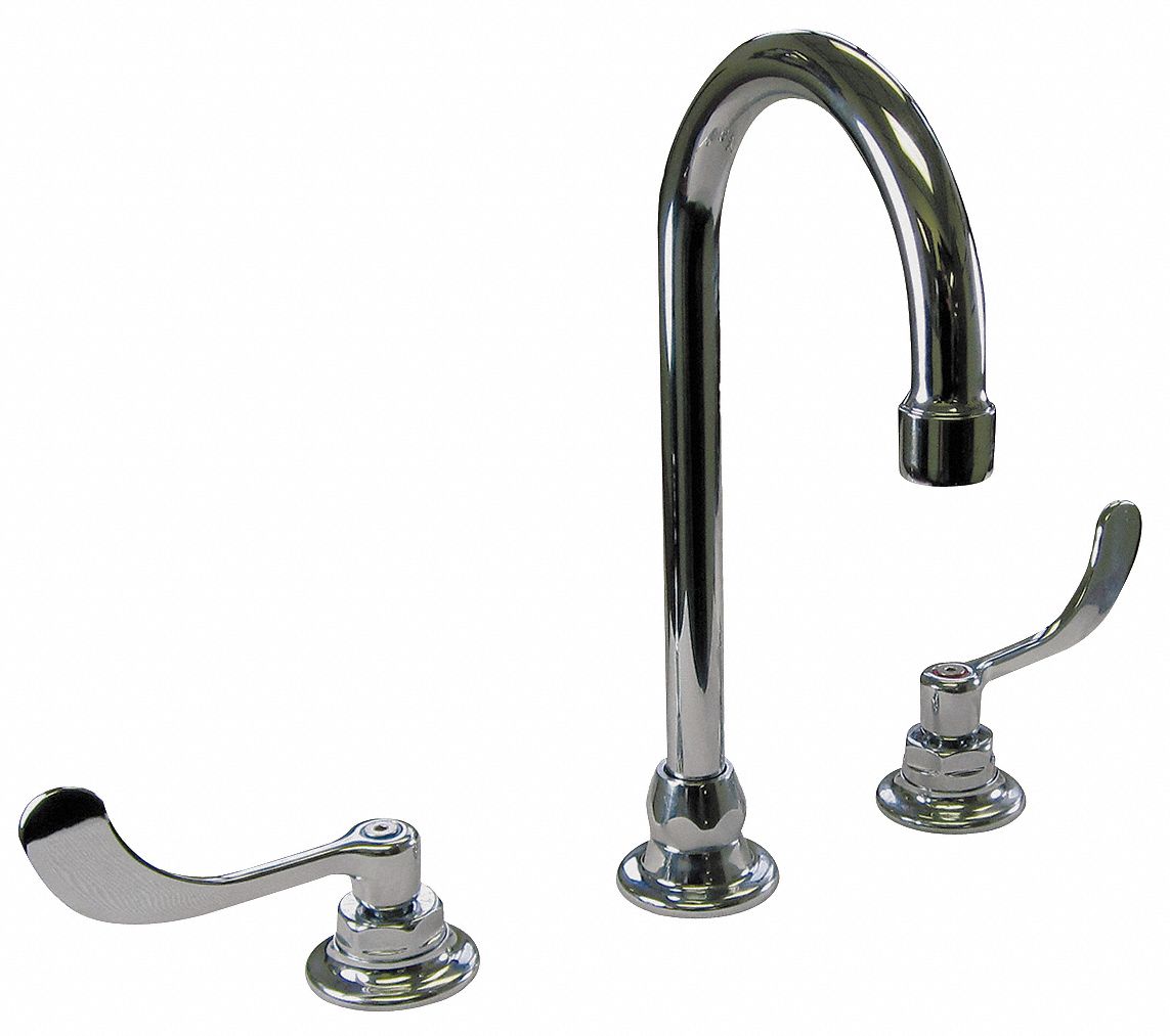 AMERICAN STANDARD Chrome, Gooseneck, Bathroom Sink Faucet, Kitchen Sink