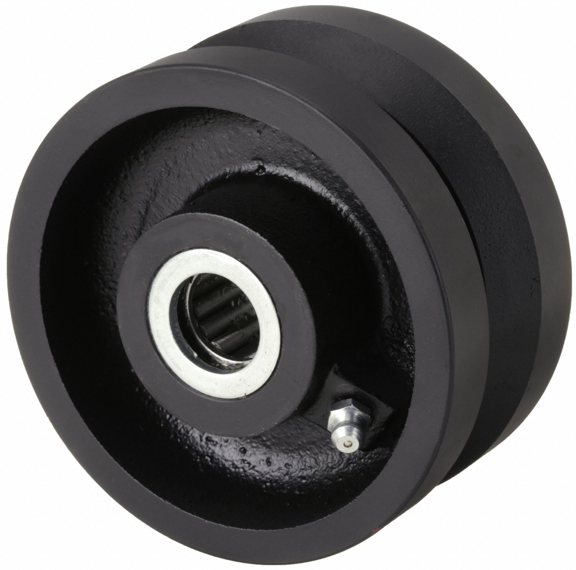 4 in Wheel Dia., 2 in Wheel Wd, VGroove Track Wheel 5VJ535VJ53 Grainger