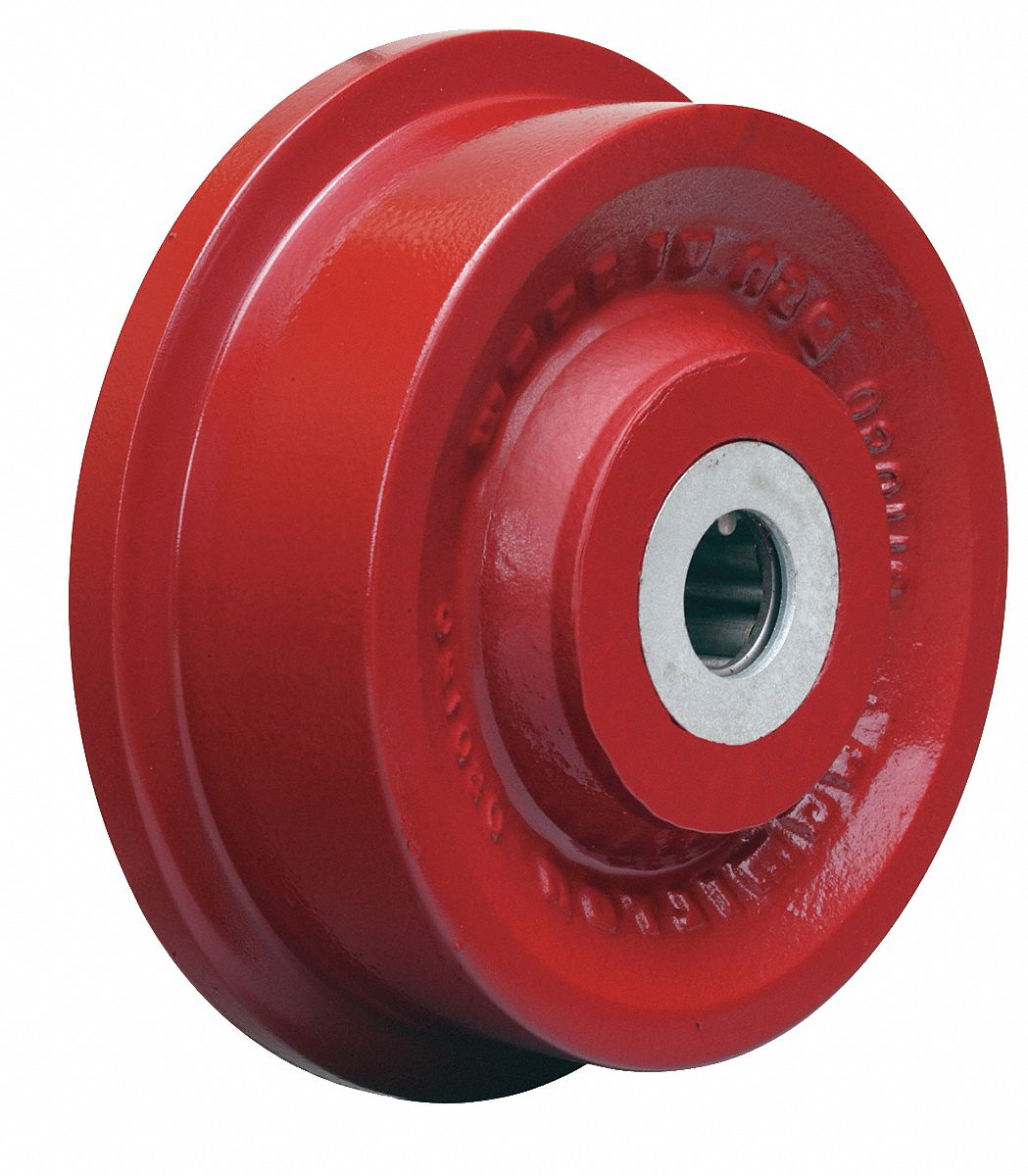 GRAINGER APPROVED SingleFlange Track Wheel 6 1/8 in Wheel Dia., 1 3/4