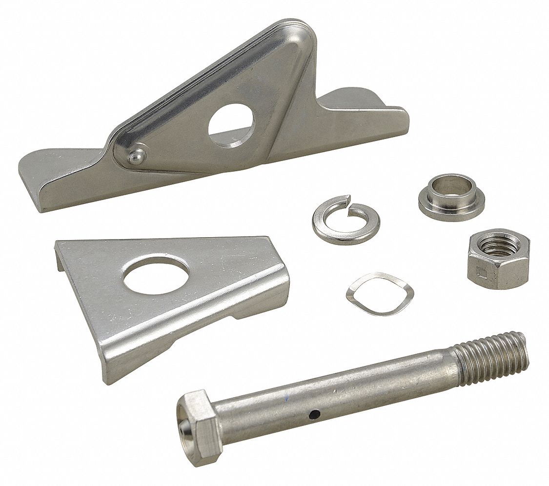 GRAINGER APPROVED Caster Brake Kit, Stainless Steel, Right Side, For