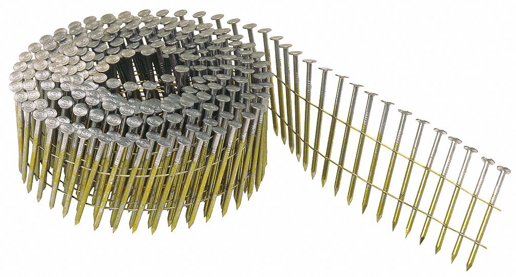 BOSTITCH, Framing Nails, Flat, Framing Nails,2" L,Vinyl Coated,PK3600