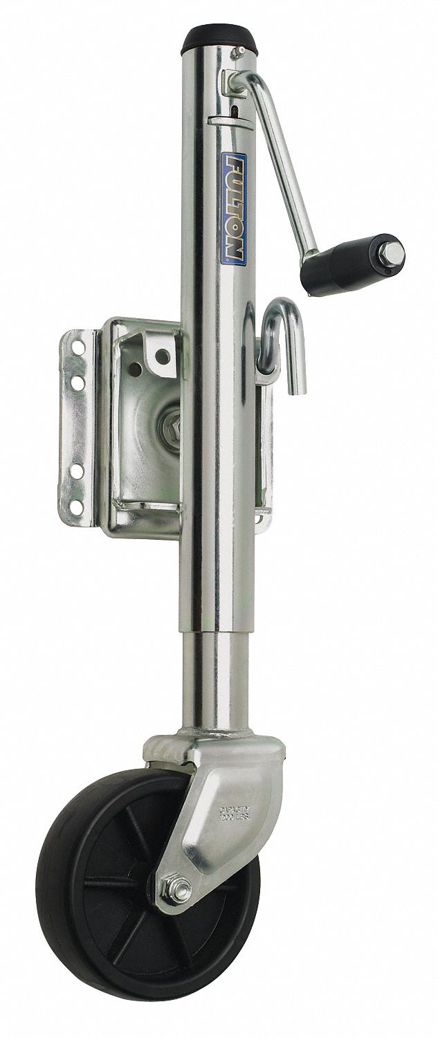 FULTON Trailer Jack Tubular Swivel, 1,200 lb Load Capacity, 10 in Lift