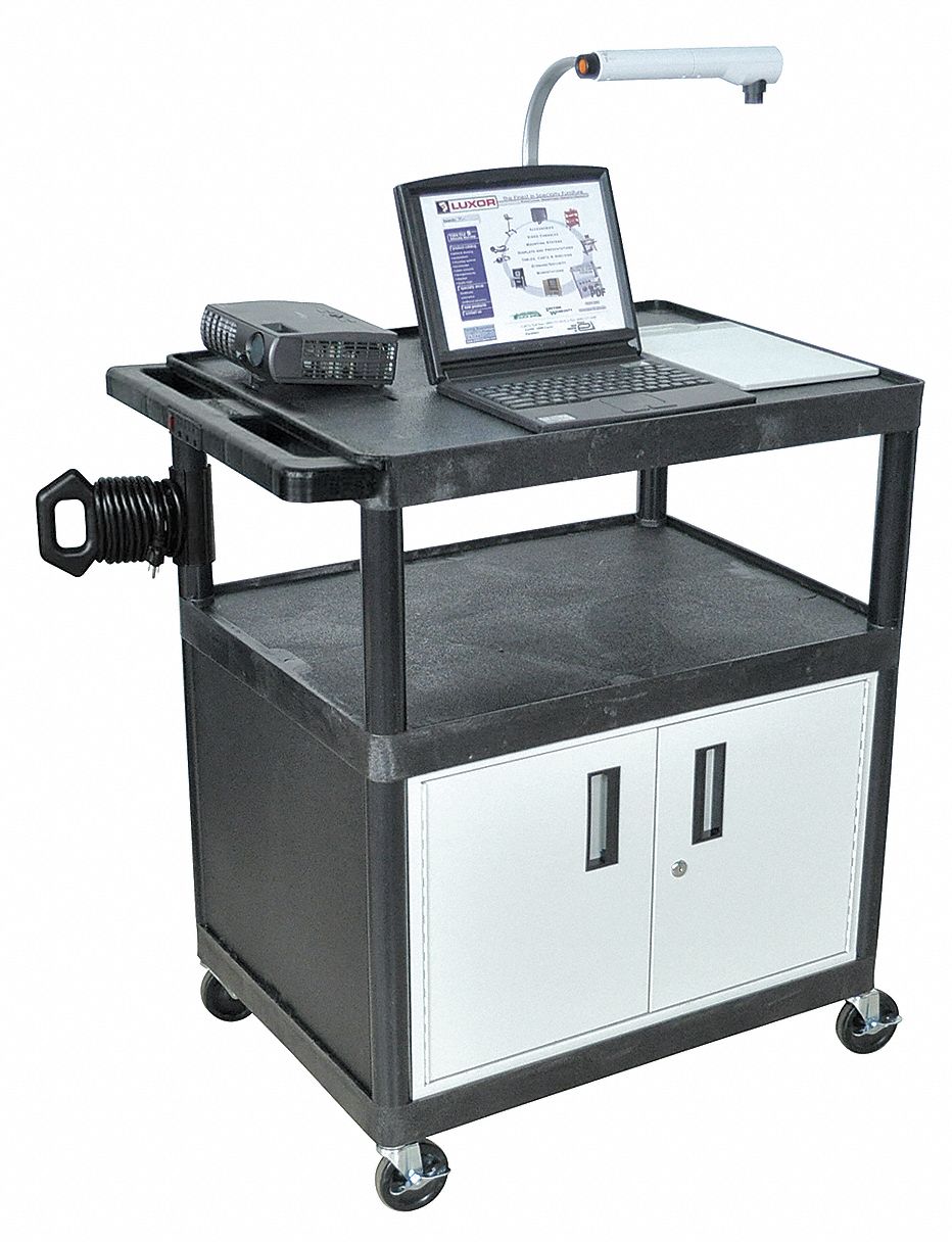GRAINGER APPROVED Mobile Workbench 24 In. W, Black 5WCV8