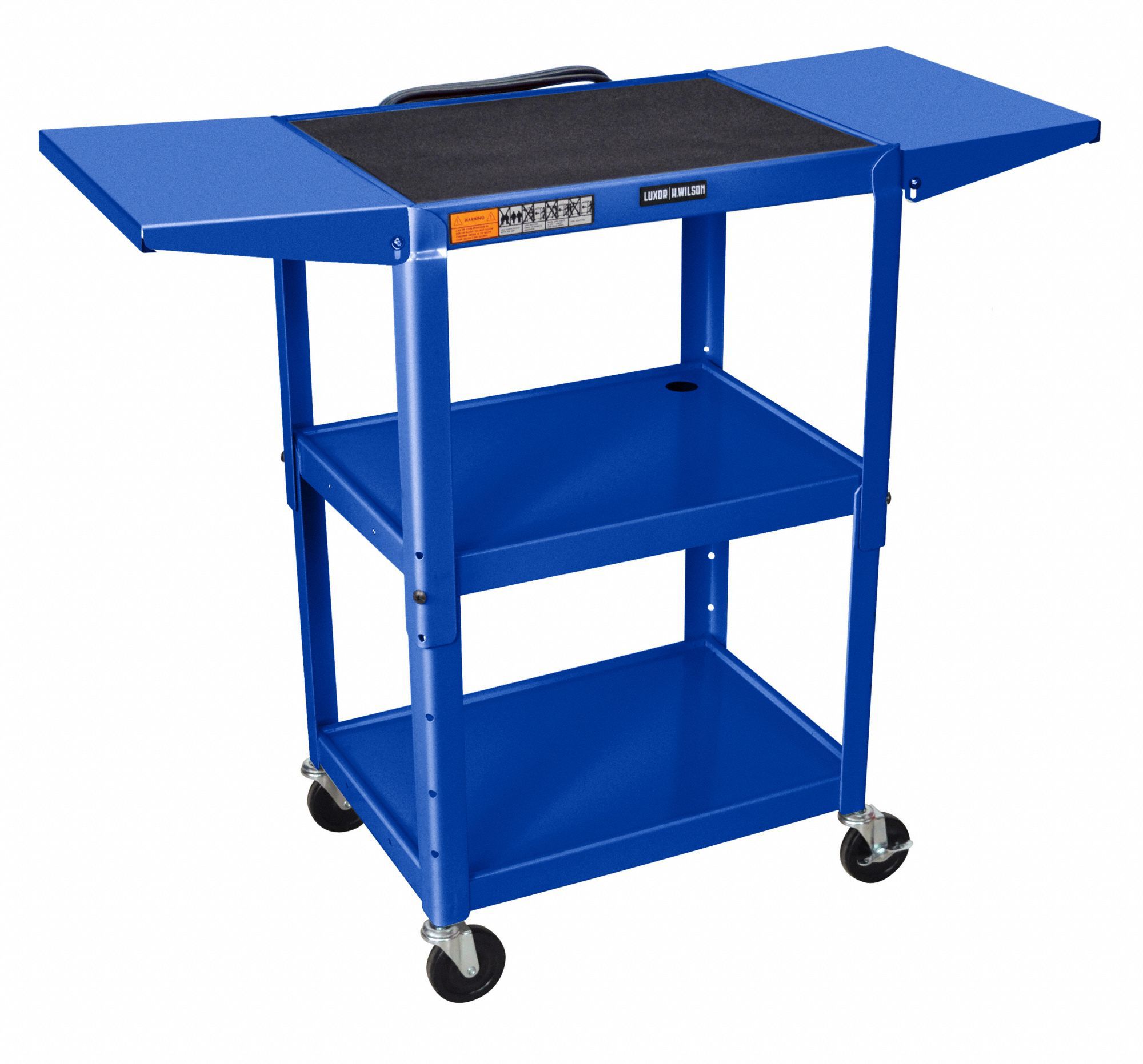 GRAINGER APPROVED Adjustable Height Work Table, 18 in Depth, 24 in to