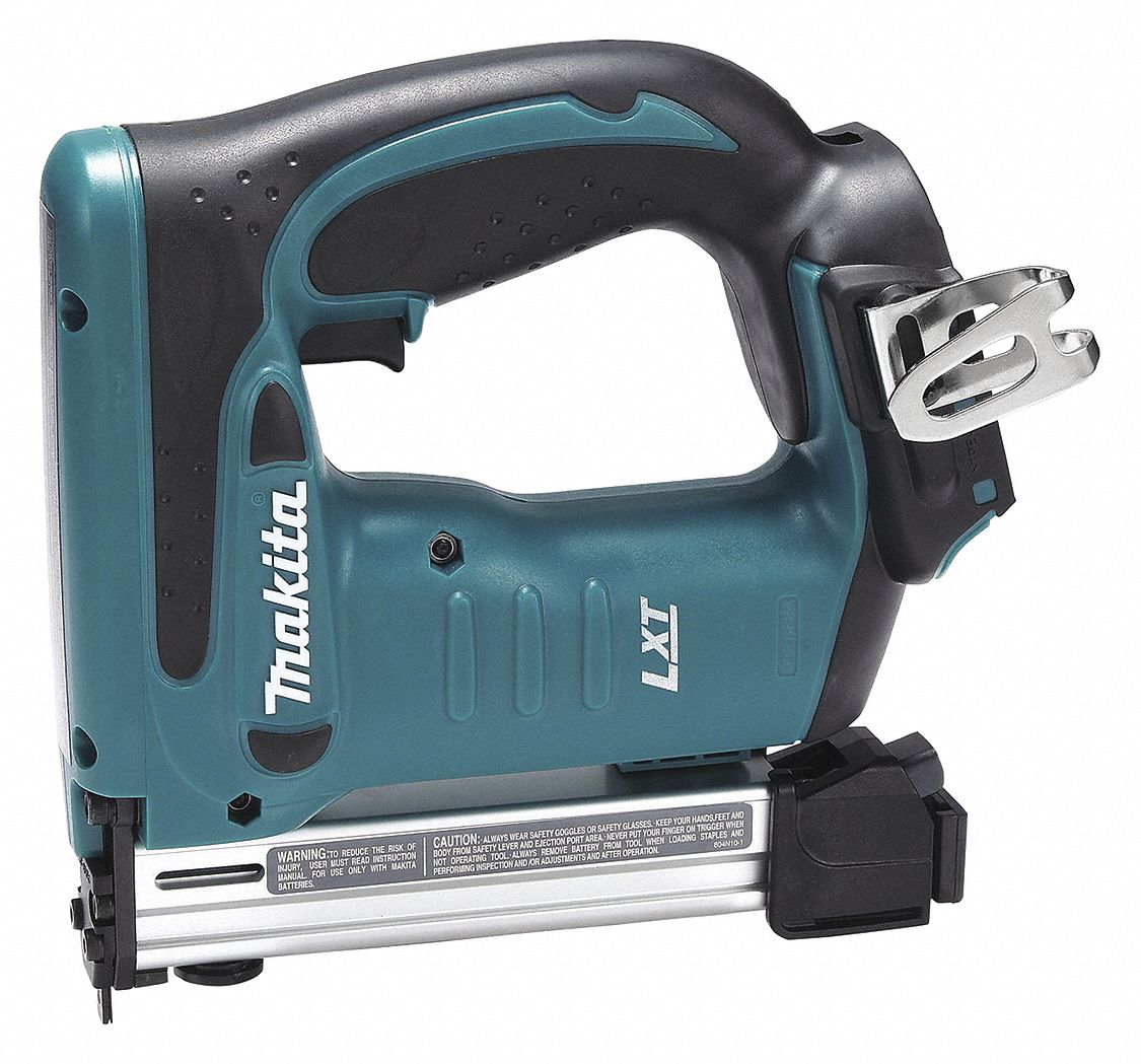 MAKITA Cordless Stapler, Voltage 18.0 LiIon, Bare Tool, 3/8" Crown