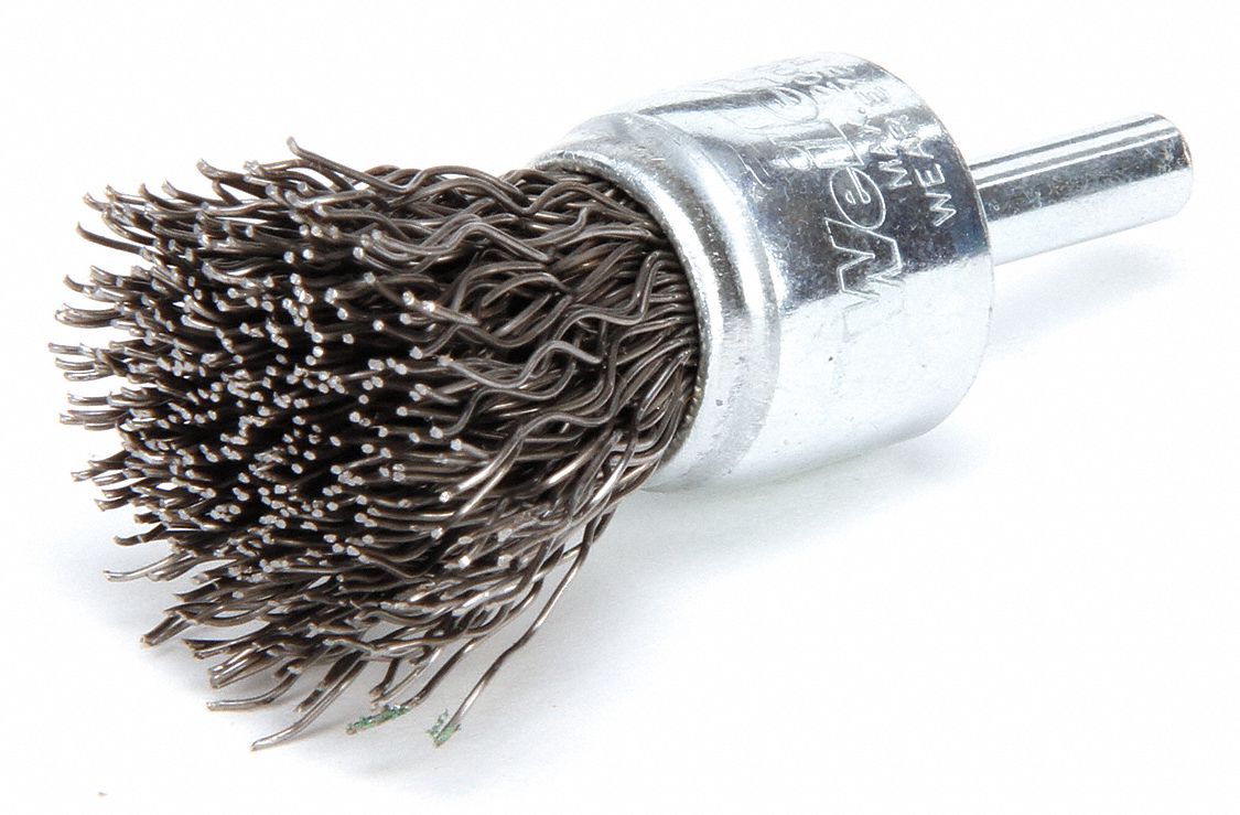 Abrasive Brushes 3/4" 7/8" Bristle Trim Length WEILER 90186 Crimped