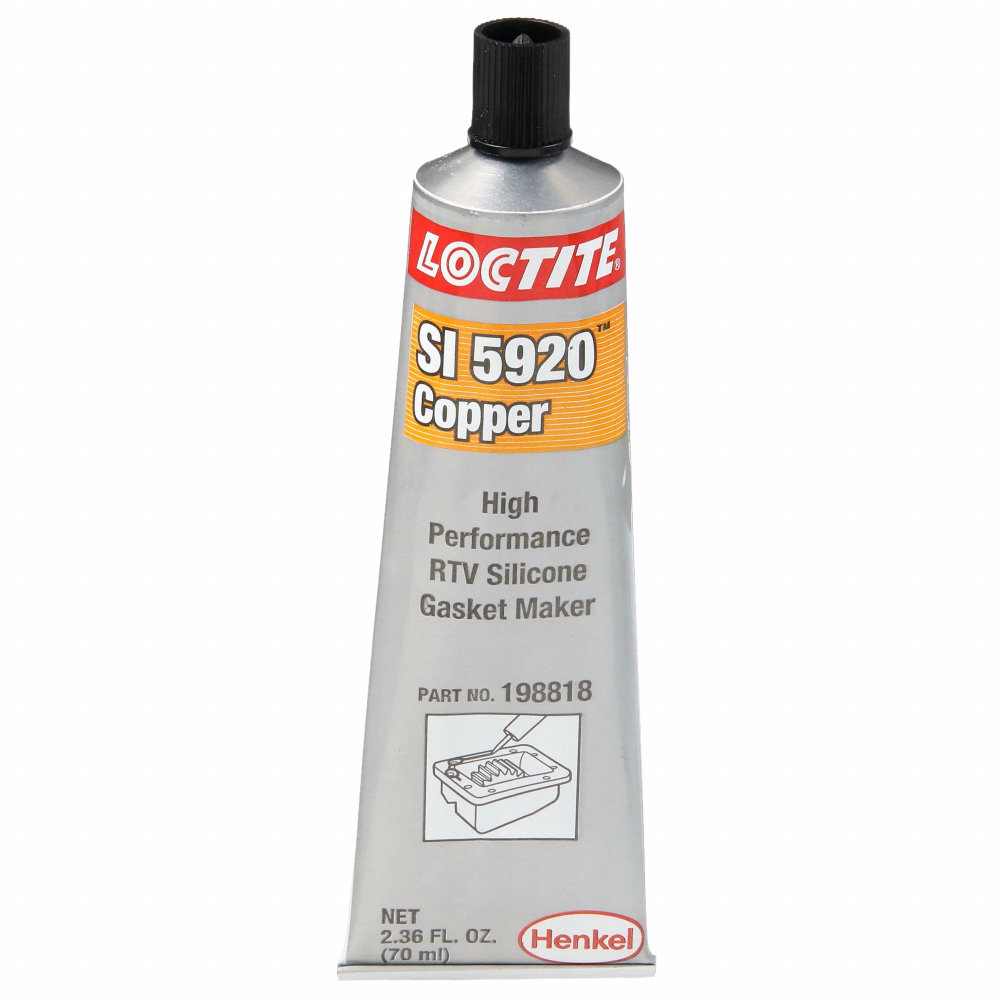 LOCTITE, SI 5920, 2.37 fl oz, RTV Gasket Maker 5XB47198818 Grainger