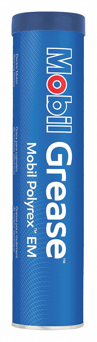 MOBIL Grasa para Rodamientos de Motor Eléctrico, Mineral, Azul, 13.7 oz