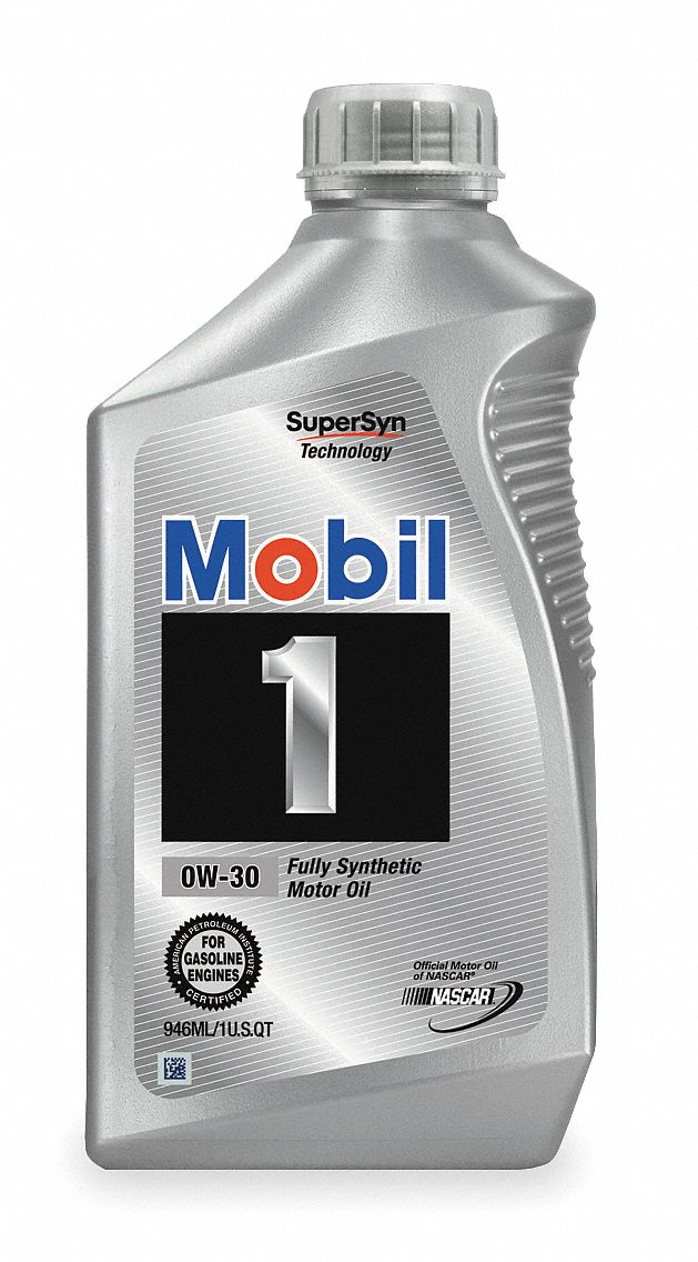 MOBIL, Synthetic, 1 qt Size, Engine Oil 5XB57112746 Grainger
