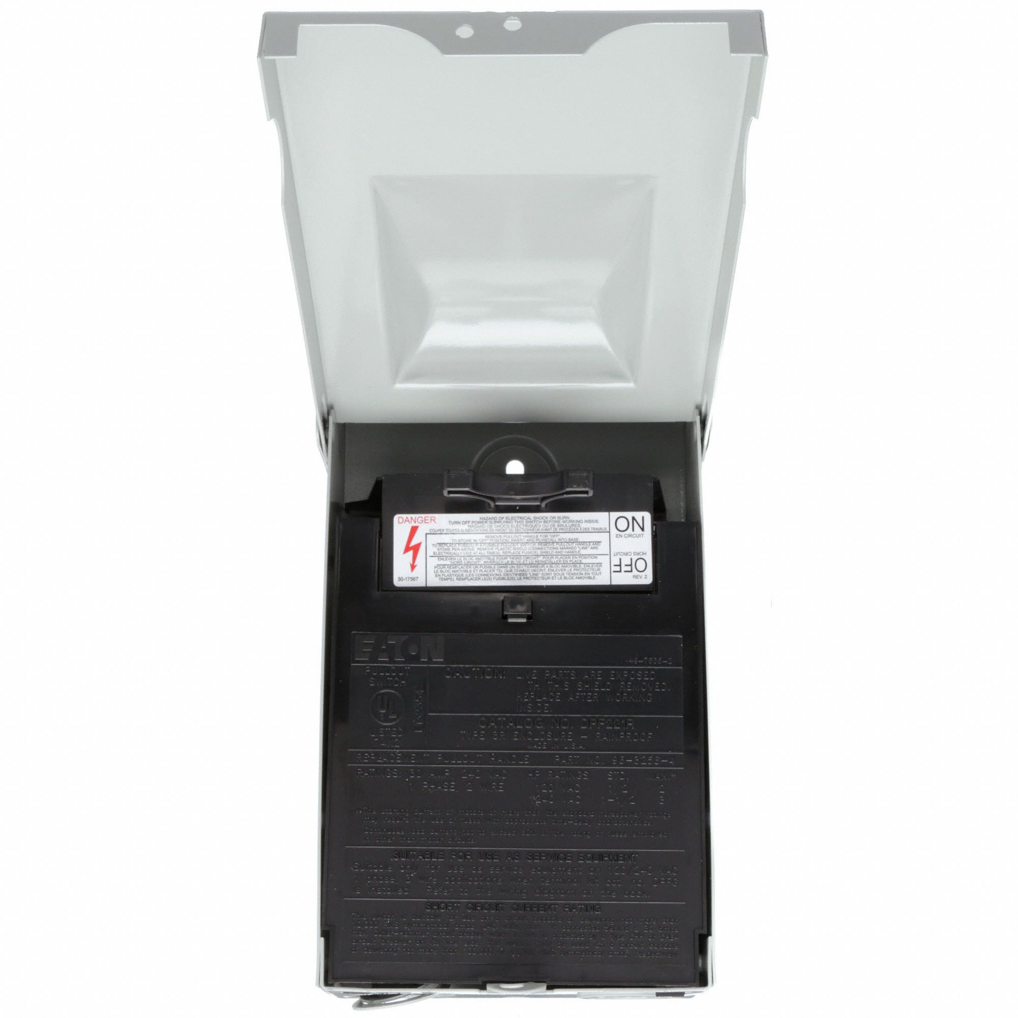 EATON Air Conditioning Disconnect Switch 30 A Amps AC, 3 hp Max. HP