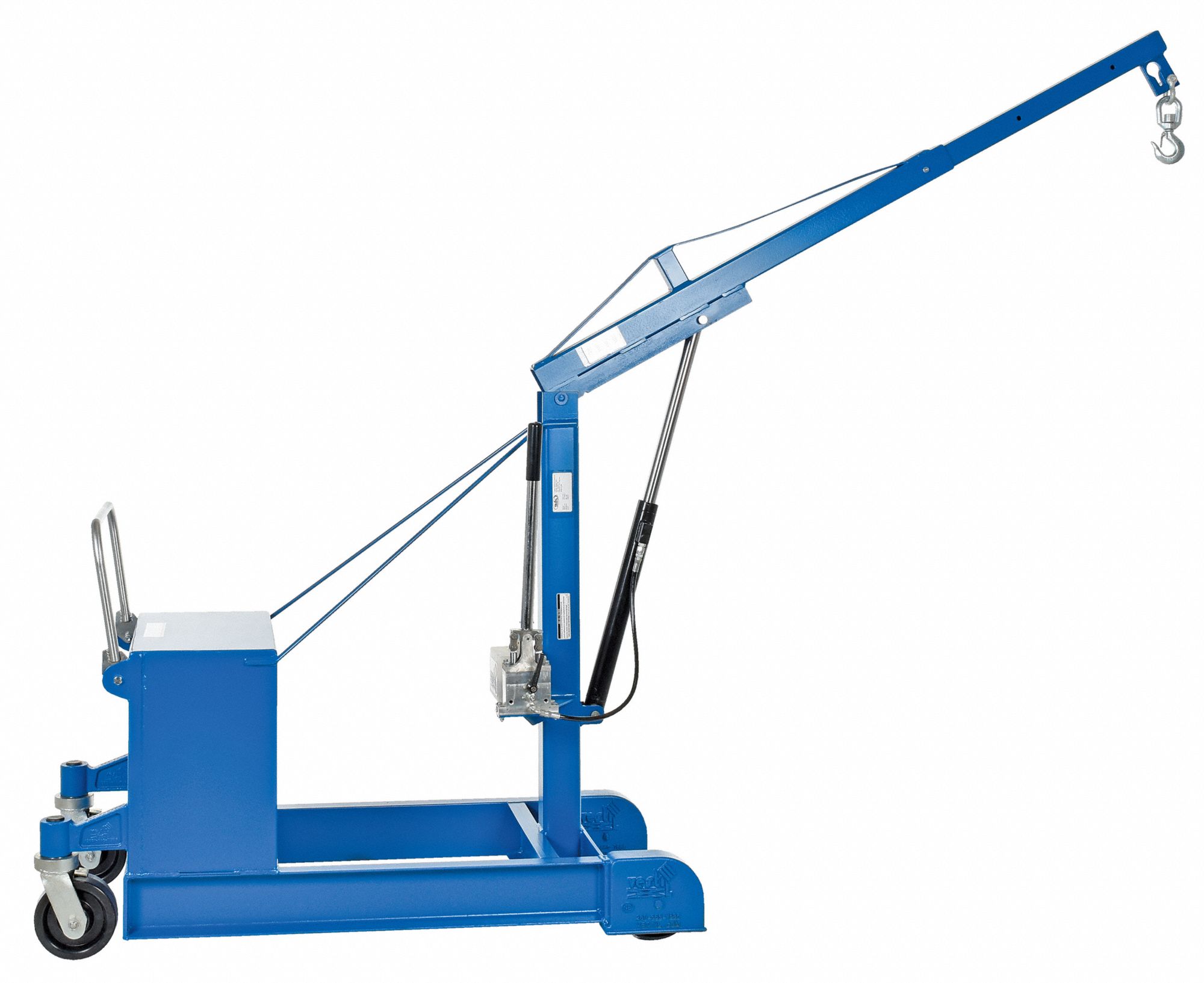 VESTIL Mobile Floor Crane, Counter Balanced, 500 lb Capacity (Lb.), 62