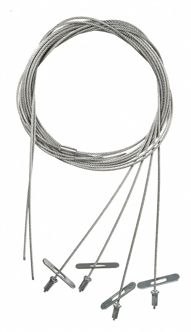 METAL OPTICS, FFB Series/FGB Series, 120 in Overall Lg, Aircraft Cable