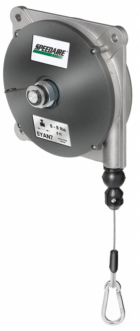 SPEEDAIRE, Non-Locking, 8 lb Max. Tool Wt, Tool Balancer - 5YAN7|5YAN7