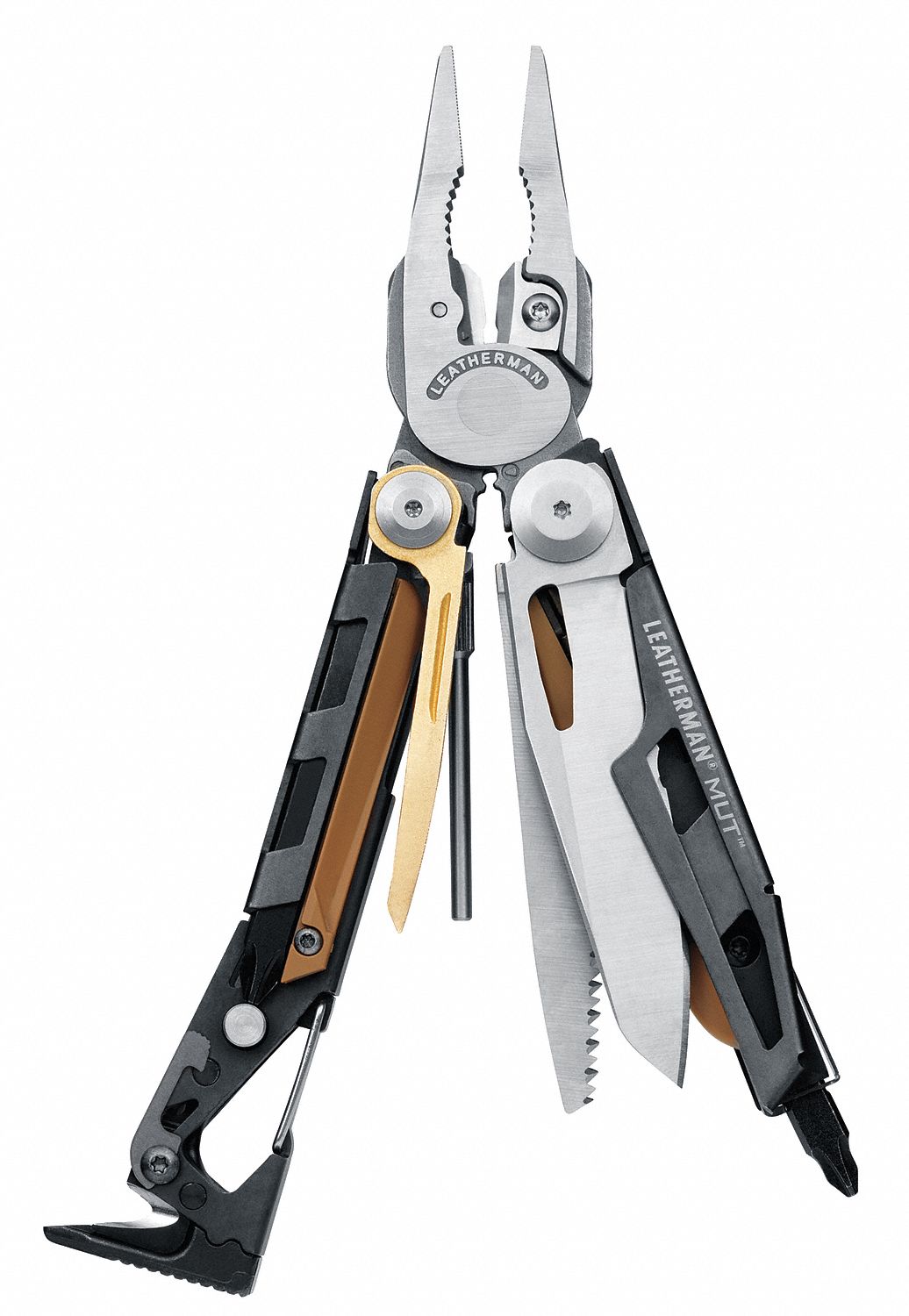 LEATHERMAN, MultiTool Plier, 16 Tools, Tactical MultiTool 5YJX4