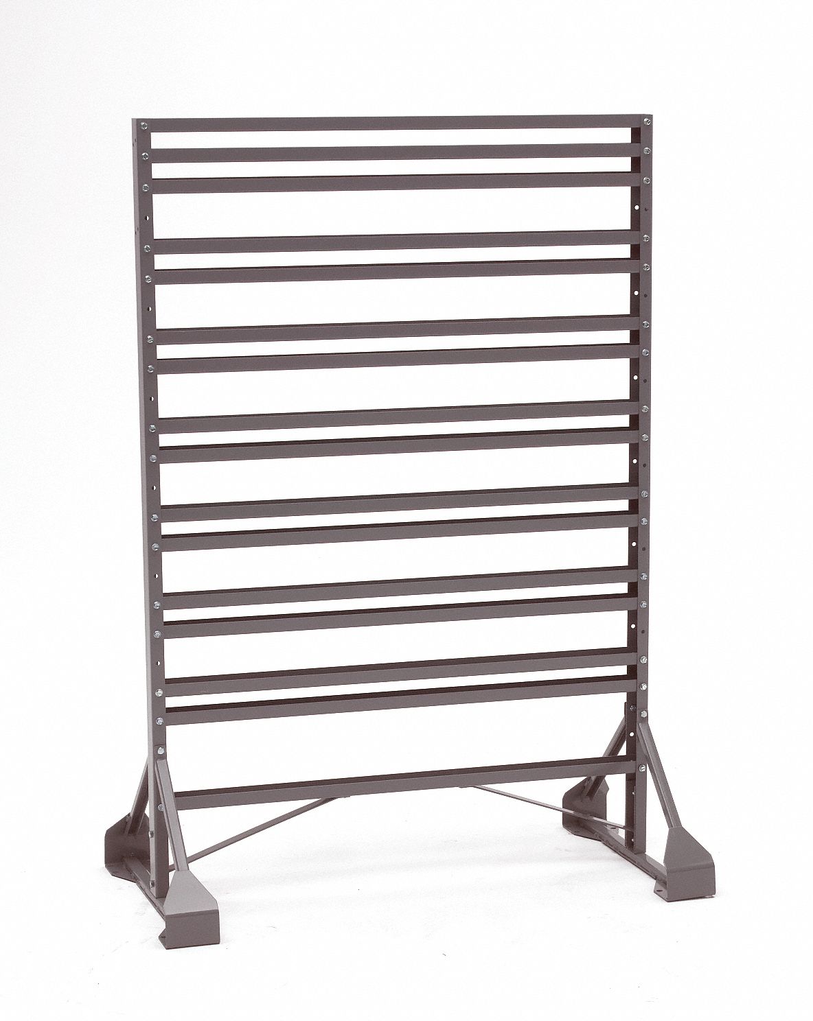 AKROMILS, 20 in x 54 in x 36 in, 2 Sided, Bin Rail Floor Rack 5YM9030016 Grainger