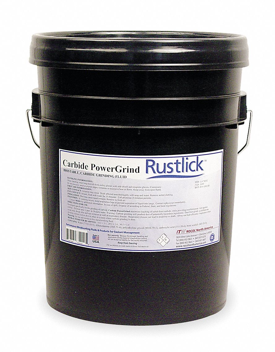 RUSTLICK Cutting Oil, Container Size 5 gal, Bucket, Opaque Green