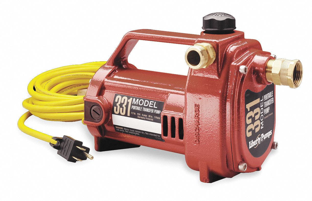 Liberty Pumps 1/2 HP Utility Pump, 115 Voltage, 3/4" GHT Inlet, 3/4