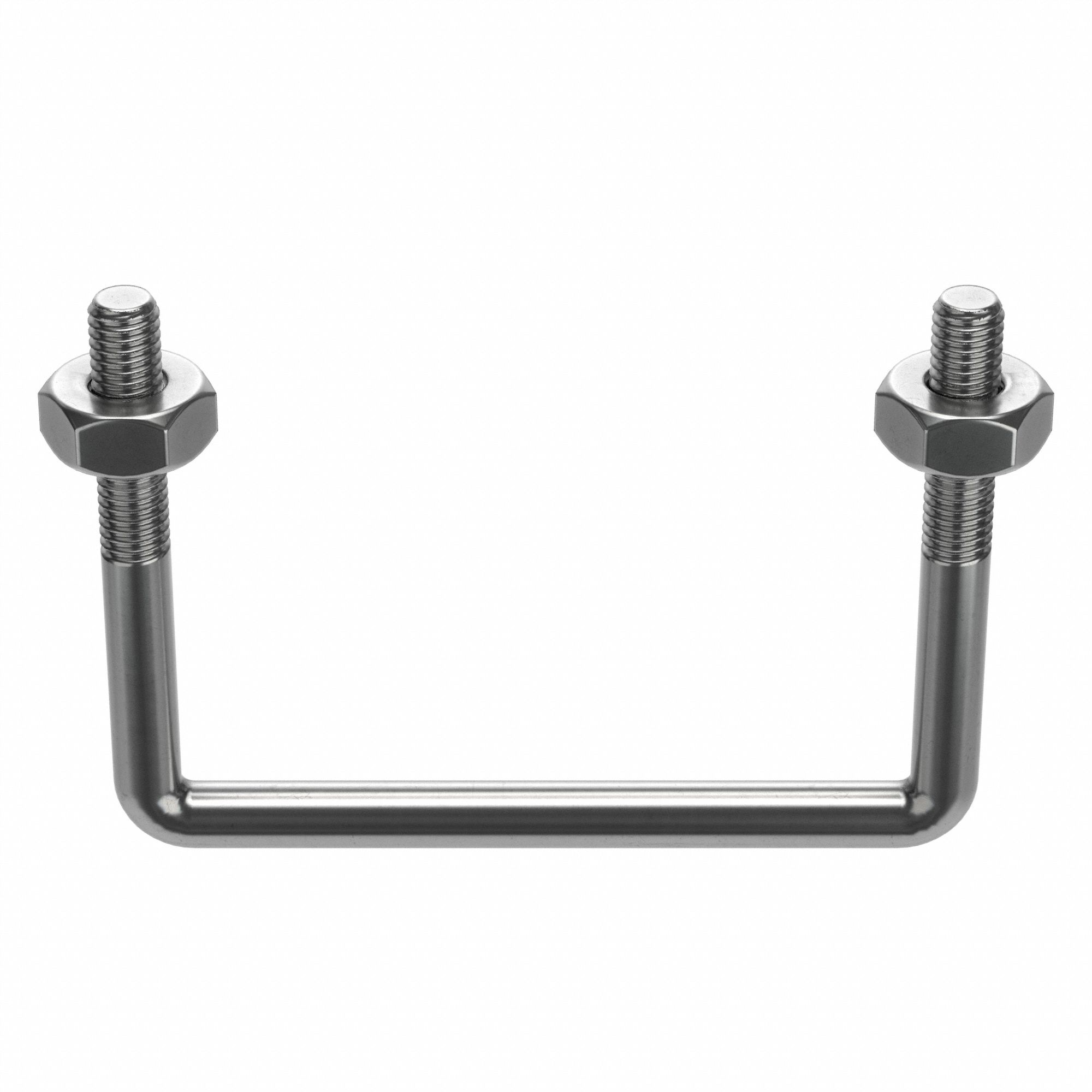304 Stainless Steel, Plain, Square UBolt 5YY68U17267.037.0403