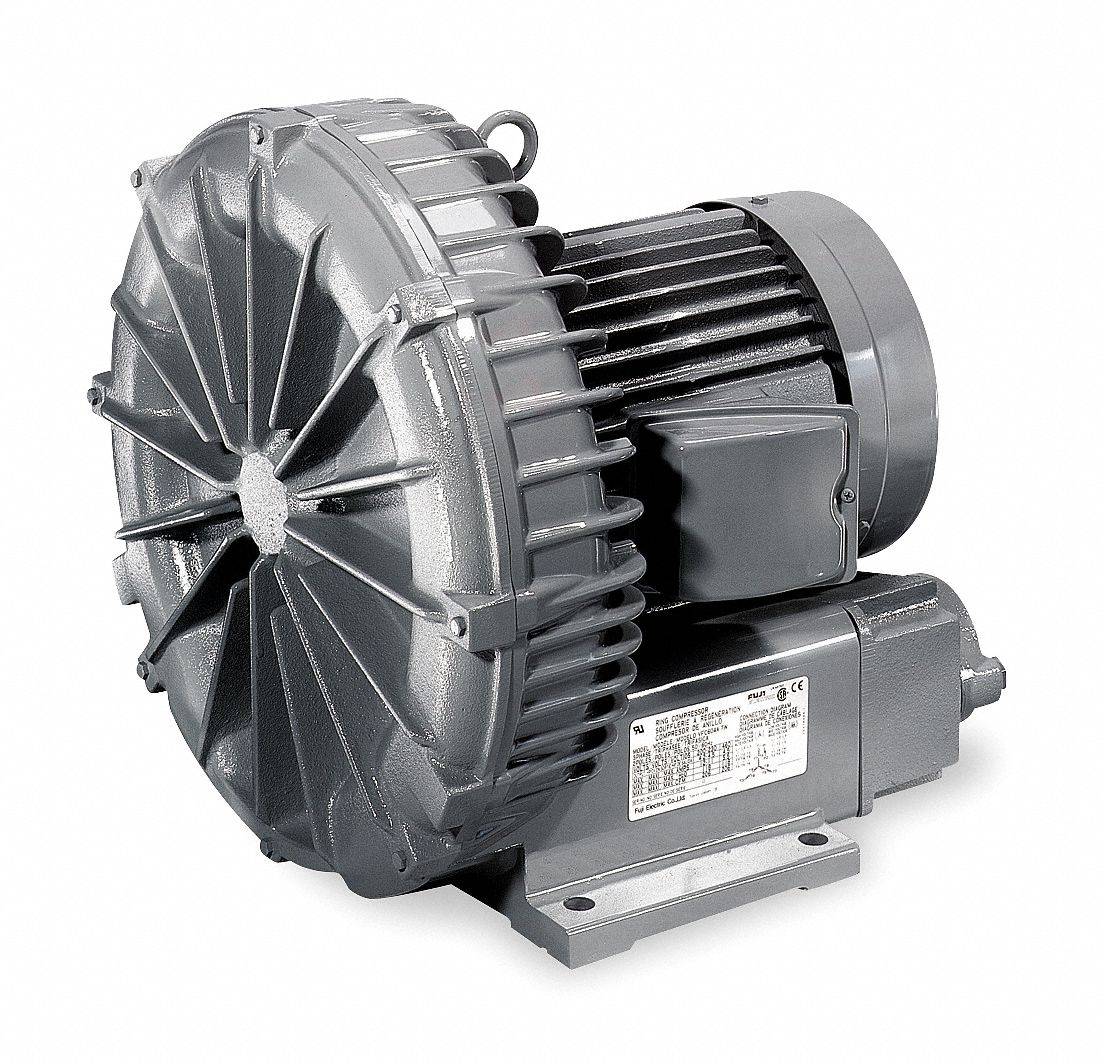 FUJI ELECTRIC 0.33 hp Regenerative Blower 3 Phase, 200230/460 Voltage