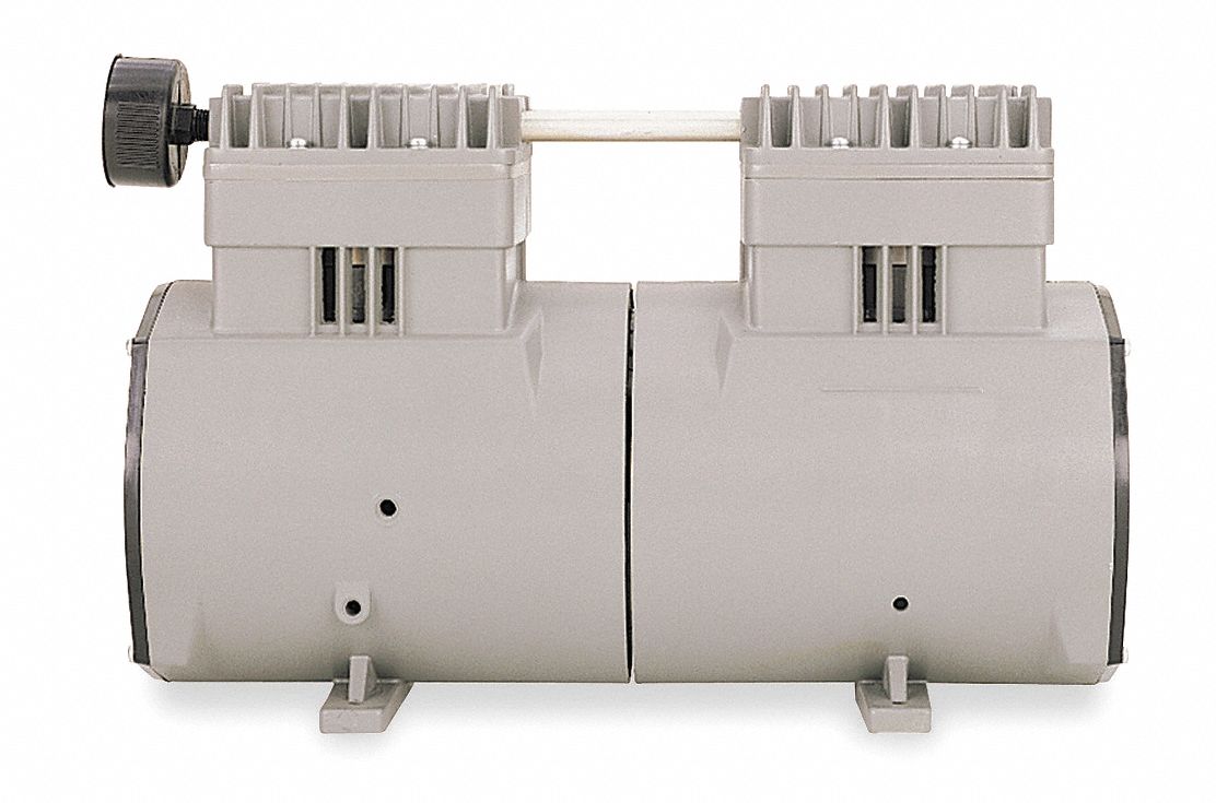 THOMAS, 1 hp, 1 Phase, Piston Air Compressor/Vacuum Pump 5Z353